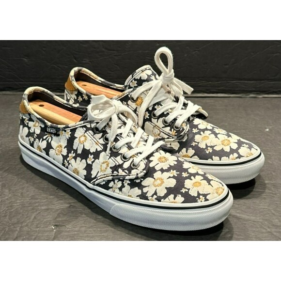Vans Ultra Cush Camden Deluxe Black/White Floral Print Women's Size 9.5 - Picture 5 of 11